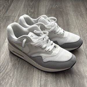 White and Gray Sneakers